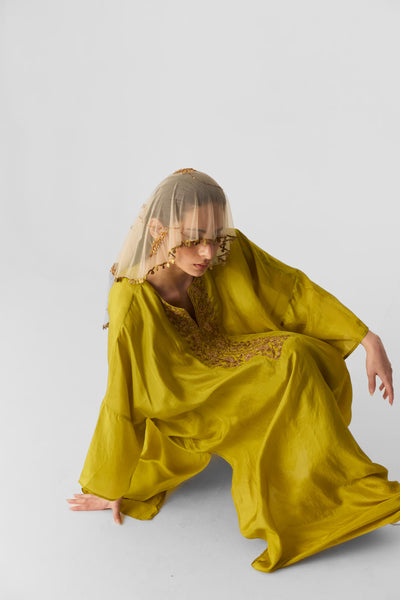 LIME KAFTAN SET