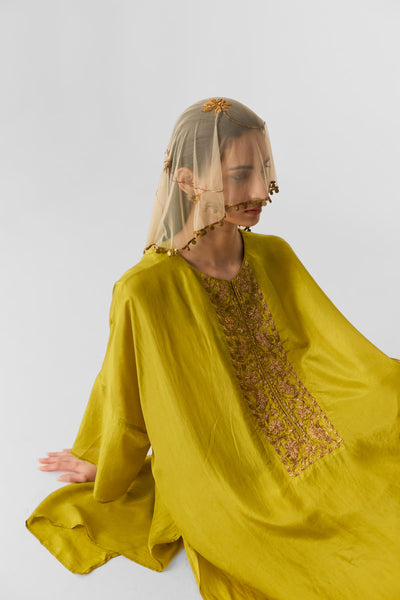 LIME KAFTAN SET