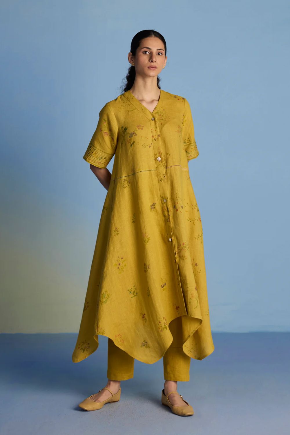 Inoya Linen Co-ord Set  - Ochre