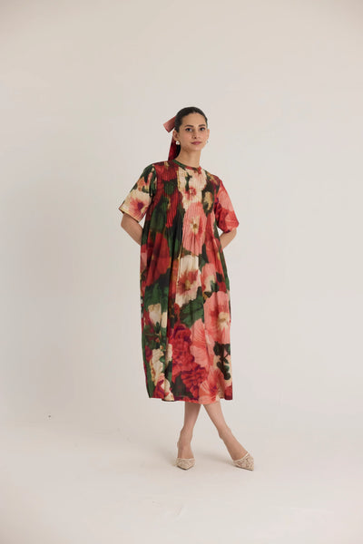 SCARLETT PINTUCKS DRESS - 2XL