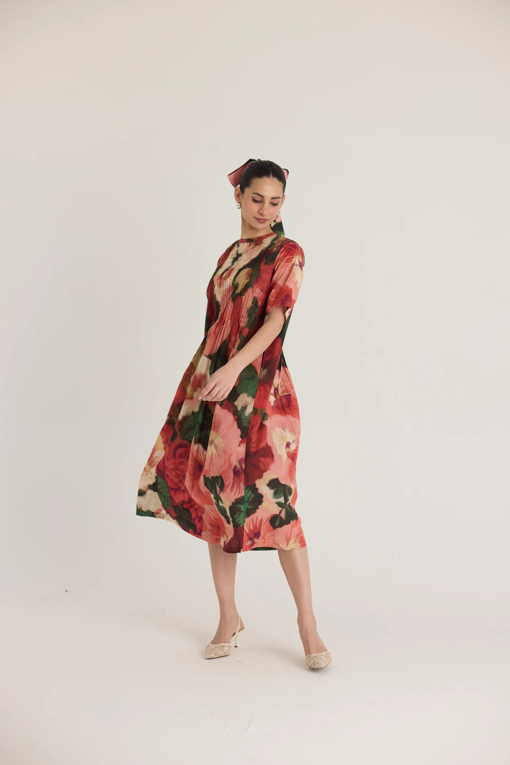 SCARLETT PINTUCKS DRESS