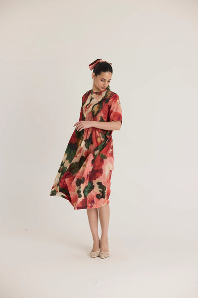 SCARLETT PINTUCKS DRESS