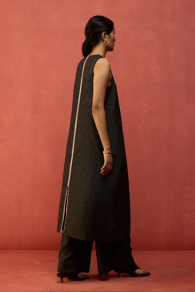 Rohe Sleeveless Linen Tunic - Charcoal