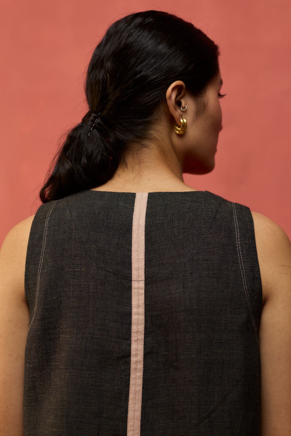 Rohe Sleeveless Linen Tunic - Charcoal