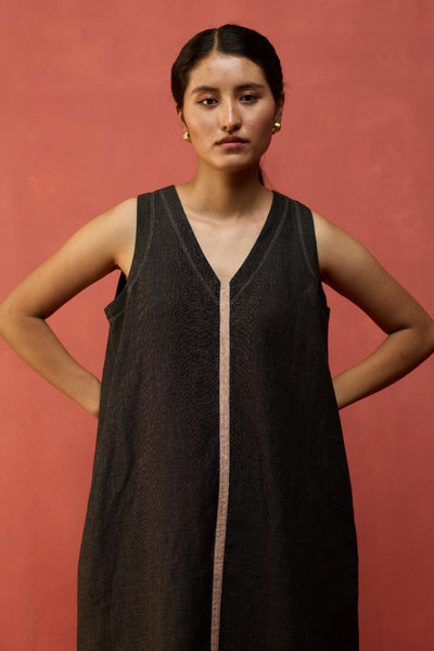 Rohe Sleeveless Linen Tunic - Charcoal