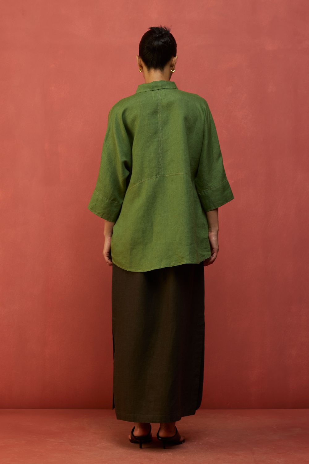 Yoko Forever Linen Shirt - Fern Green