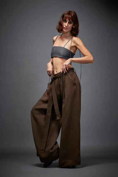 BREE TROUSERS IN BROWN