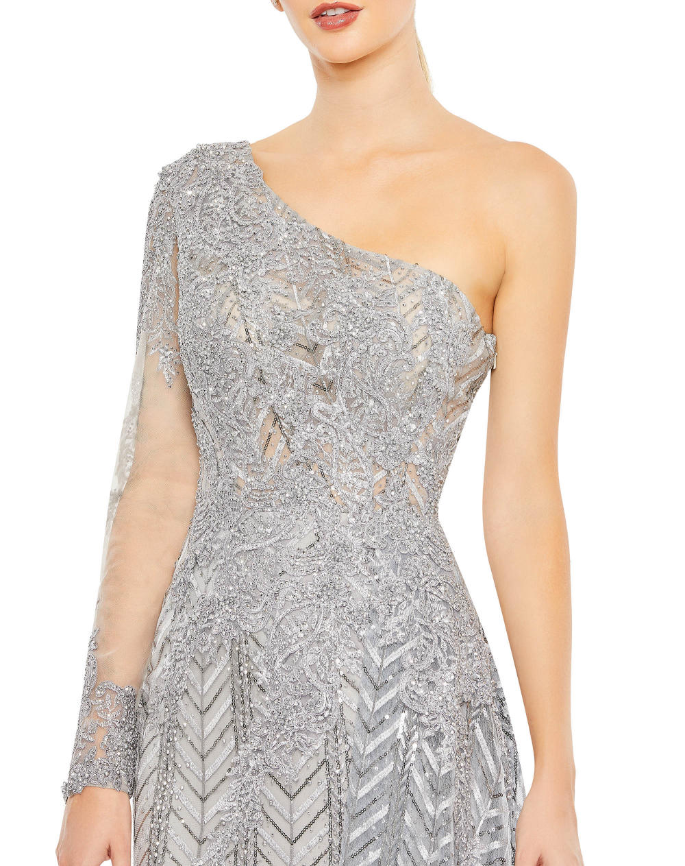 MD-20401 Long Gown-Grey