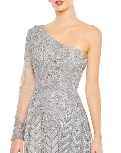 MD-20401 Long Gown-Grey