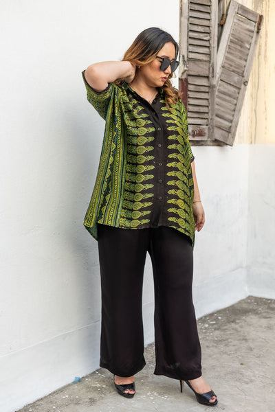 Hyde Green AntiFit Shirt and Pants Two-Piece Set (AJGSHST)