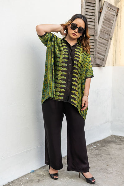 Hyde Green AntiFit Shirt and Pants Two-Piece Set (AJGSHST)