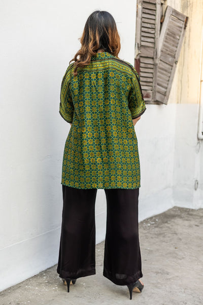 Hyde Green AntiFit Shirt and Pants Two-Piece Set (AJGSHST)