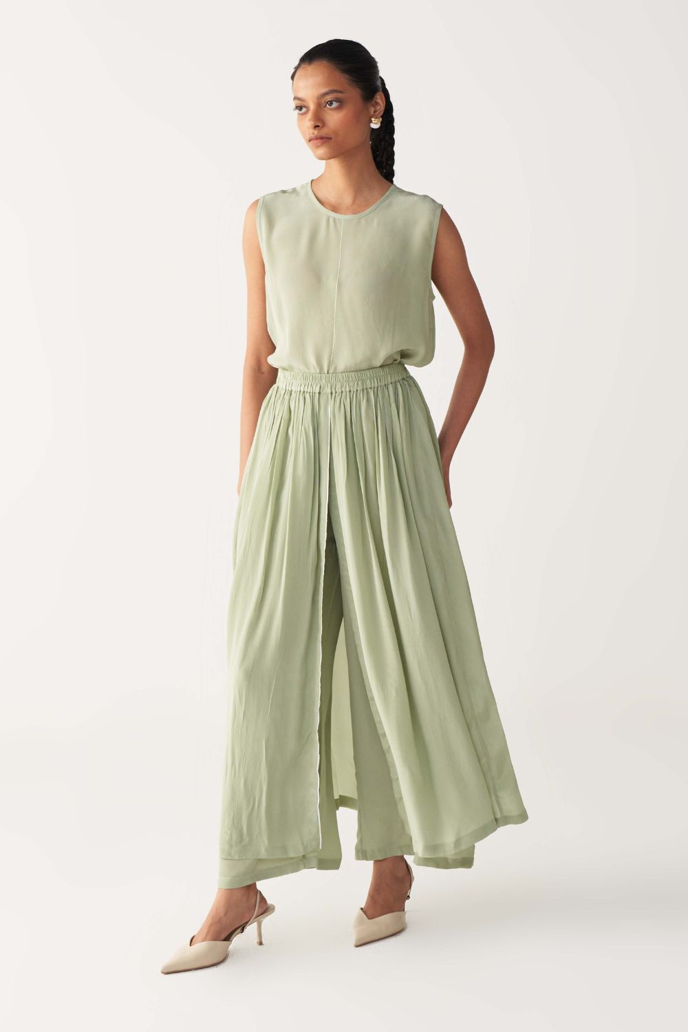 SKIRT PANT-MINT
