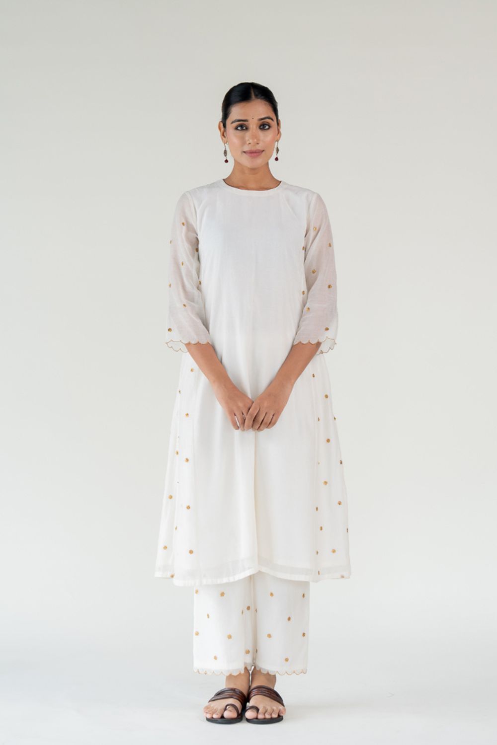 Fiza Kurta Set-Ivory