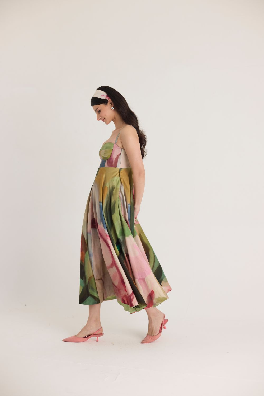 TILLY FLARED BRALETTE DRESS