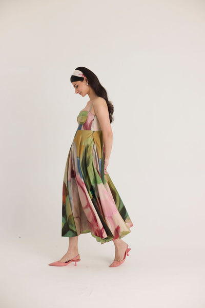 TILLY FLARED BRALETTE DRESS