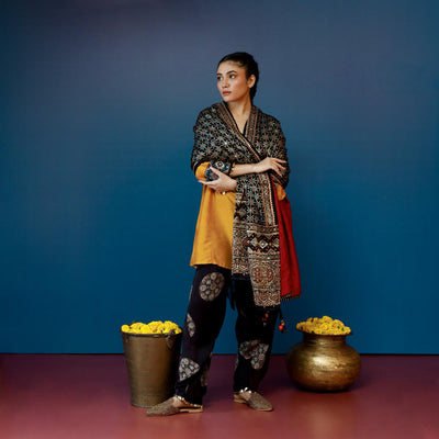 Bariyan Mustard Salwar Kameez