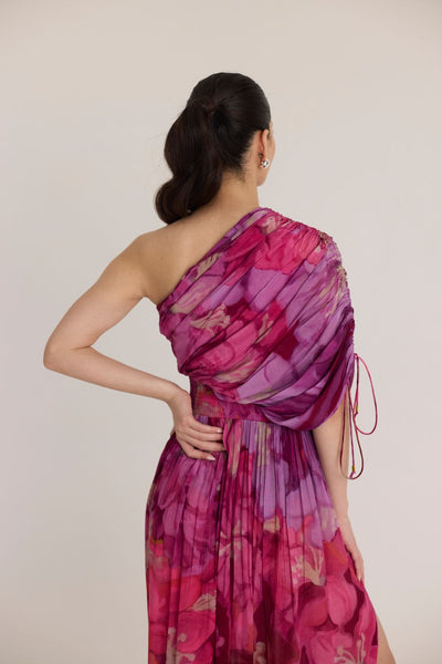 VIOLET ONE SHOULDER DRESS