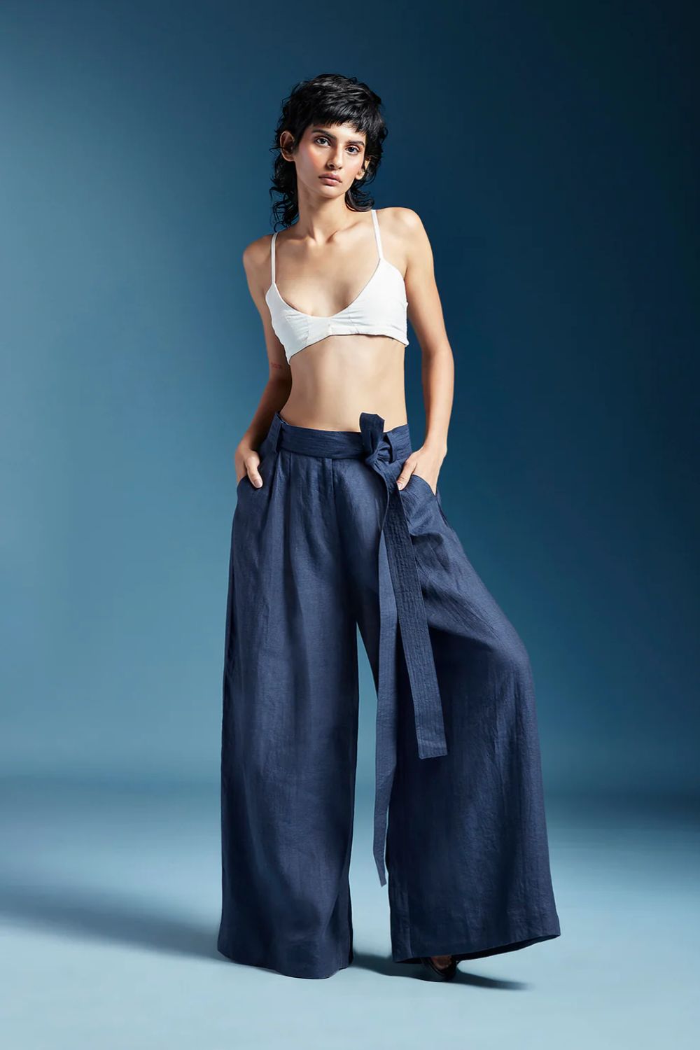 Skye Trousers-Midnight Blue