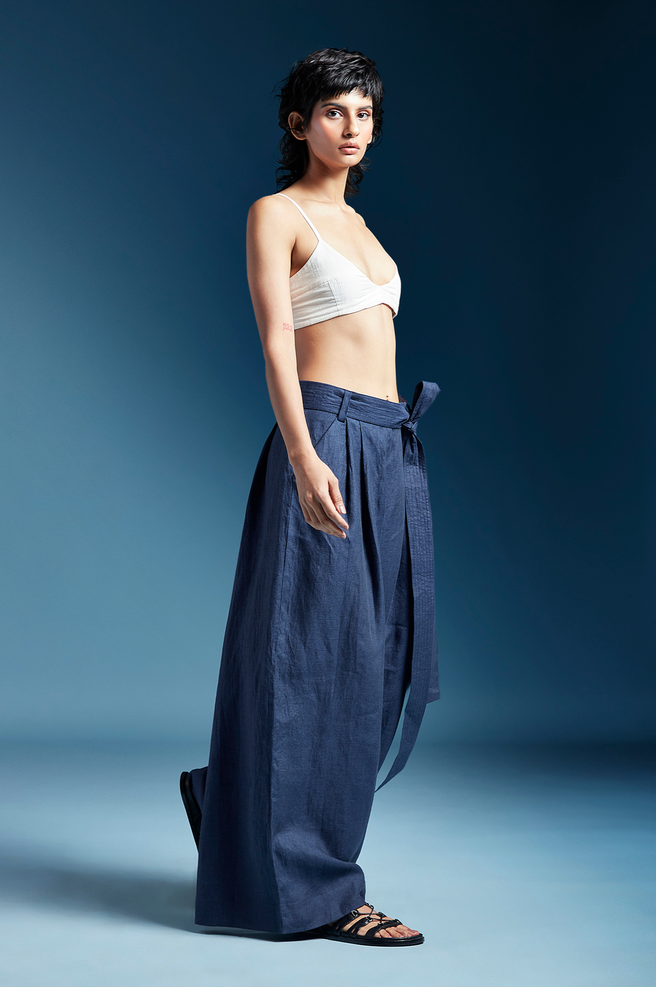 Skye Trousers-Midnight Blue