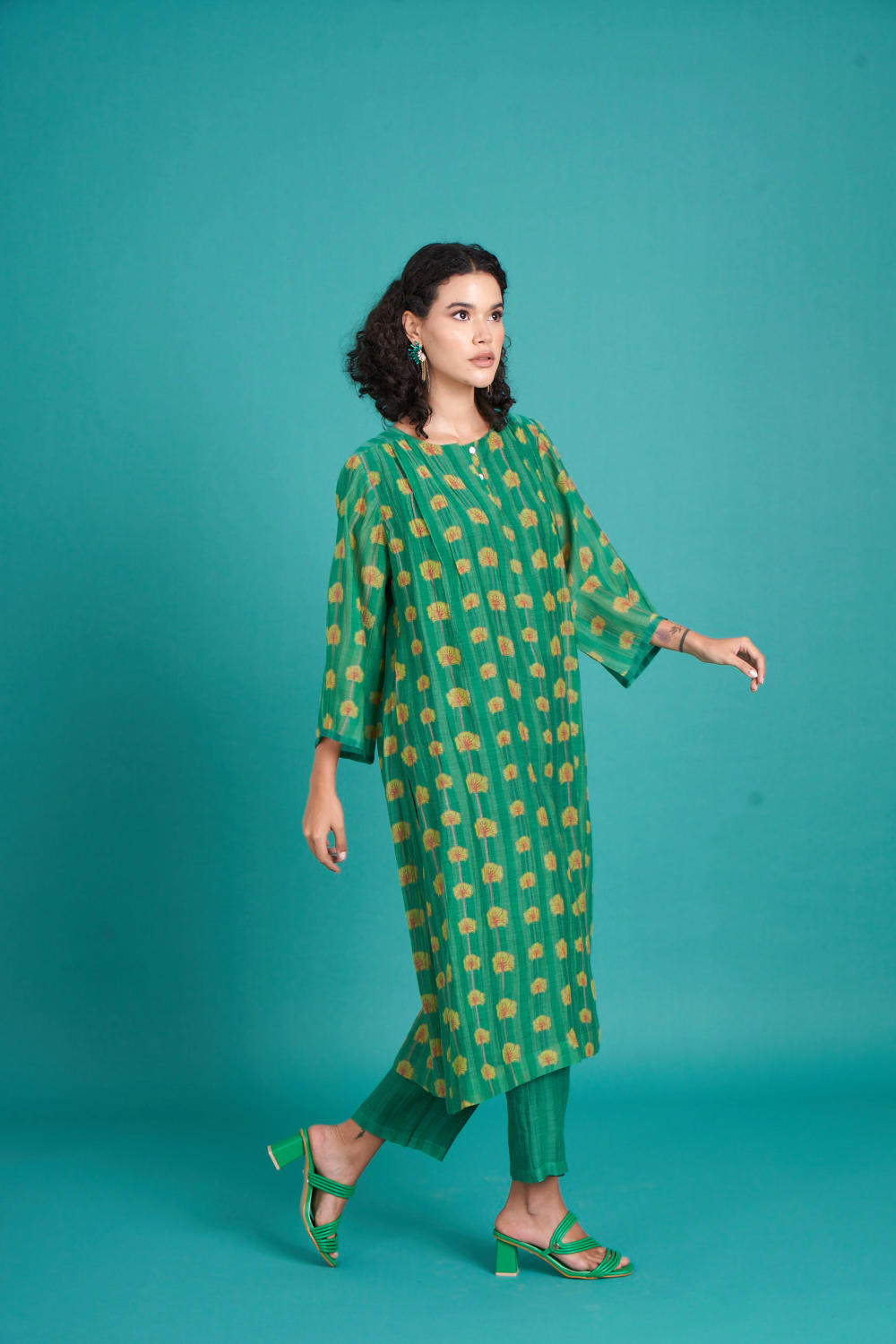 Bela mul cotton silk kurta set