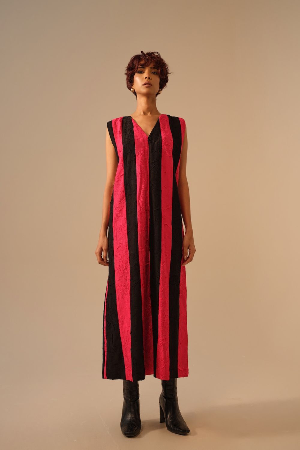 Twin Dress-Pink + Black