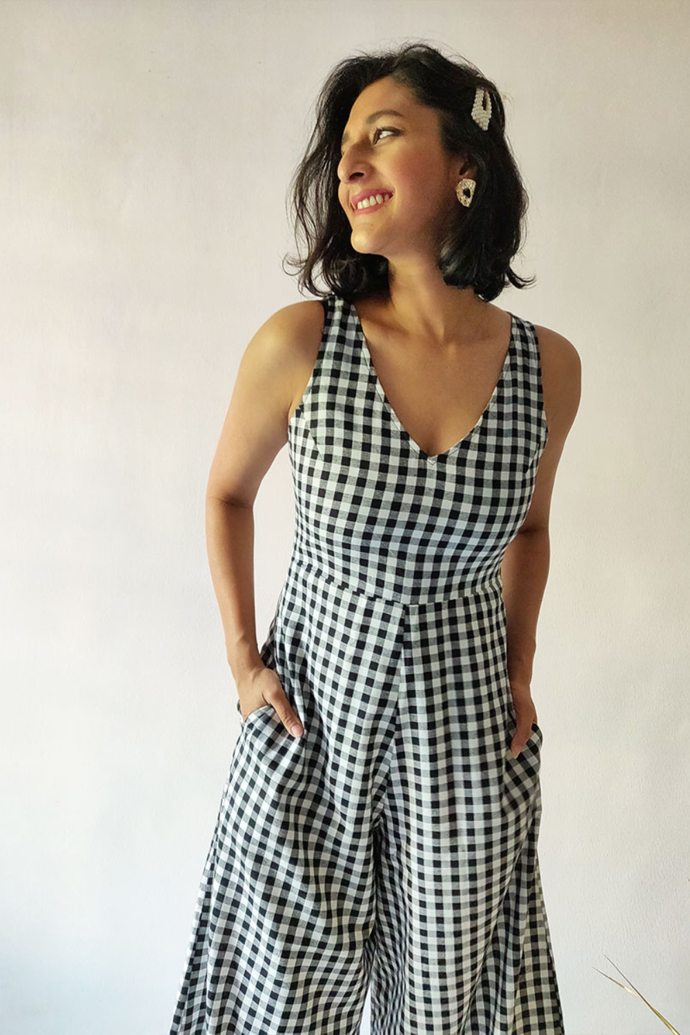 Checkered Jumpsuit - Size S