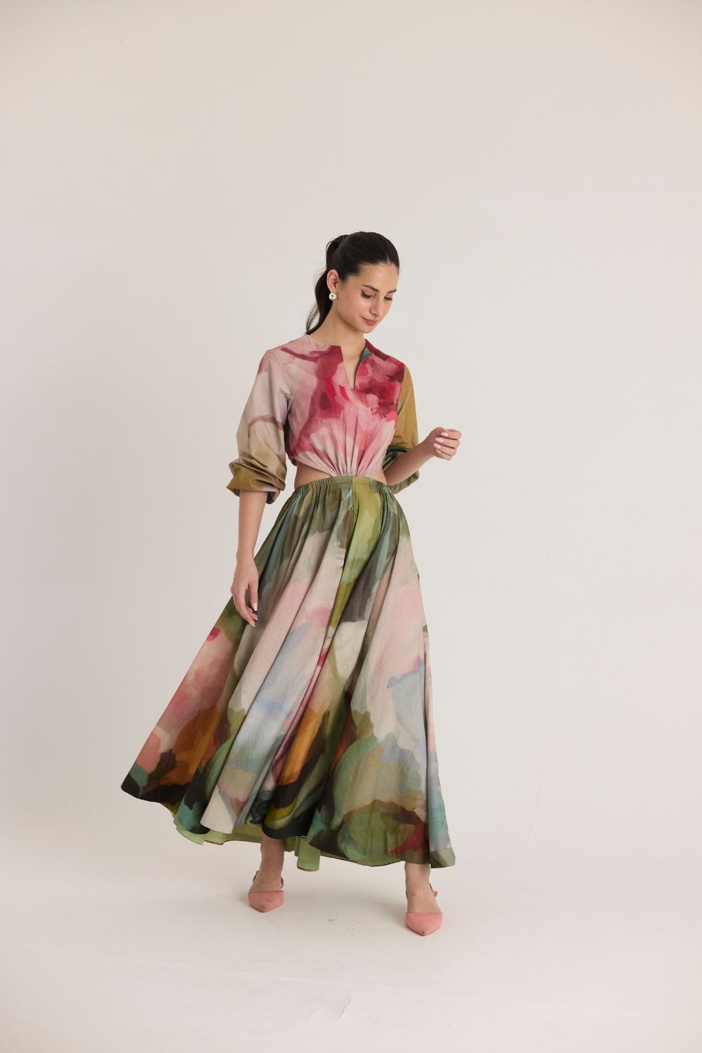 TILLY BOTH SIDE CUT DRESS