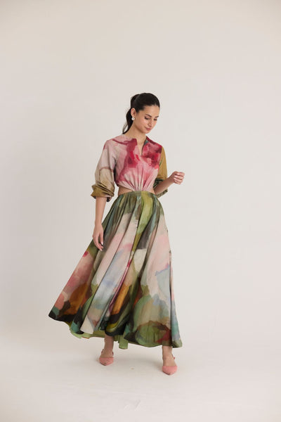 TILLY BOTH SIDE CUT DRESS