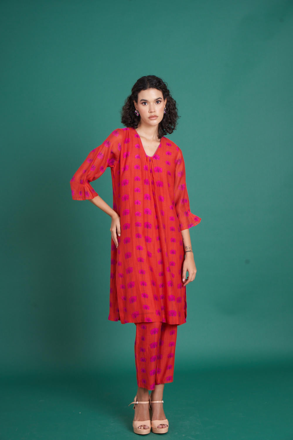 Juana mul cotton silk kurta set