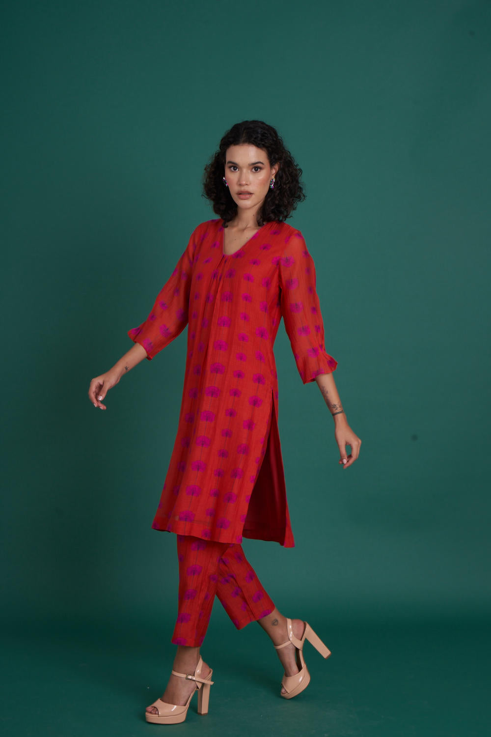 Juana mul cotton silk kurta set