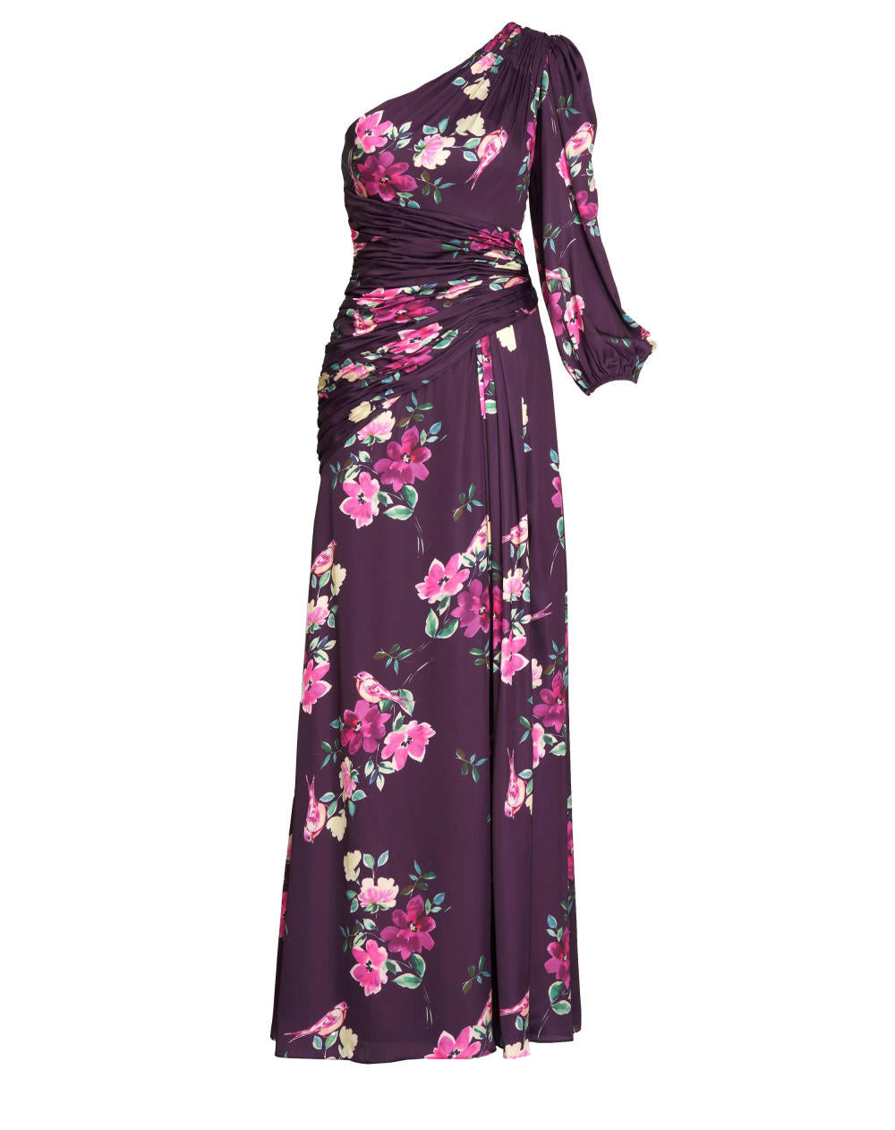MD-2634 One Shoulder Gown-Purple