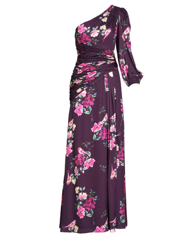 MD-2634 One Shoulder Gown-Purple