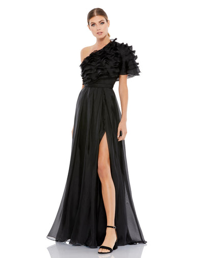 MD-26527 One Shoulder Gown-Black