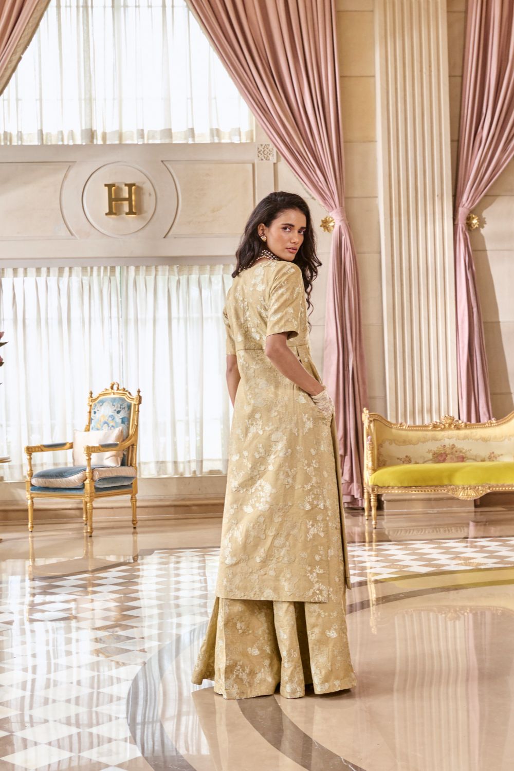 PH-2755 CHIARA KURTA SET – CHICORY