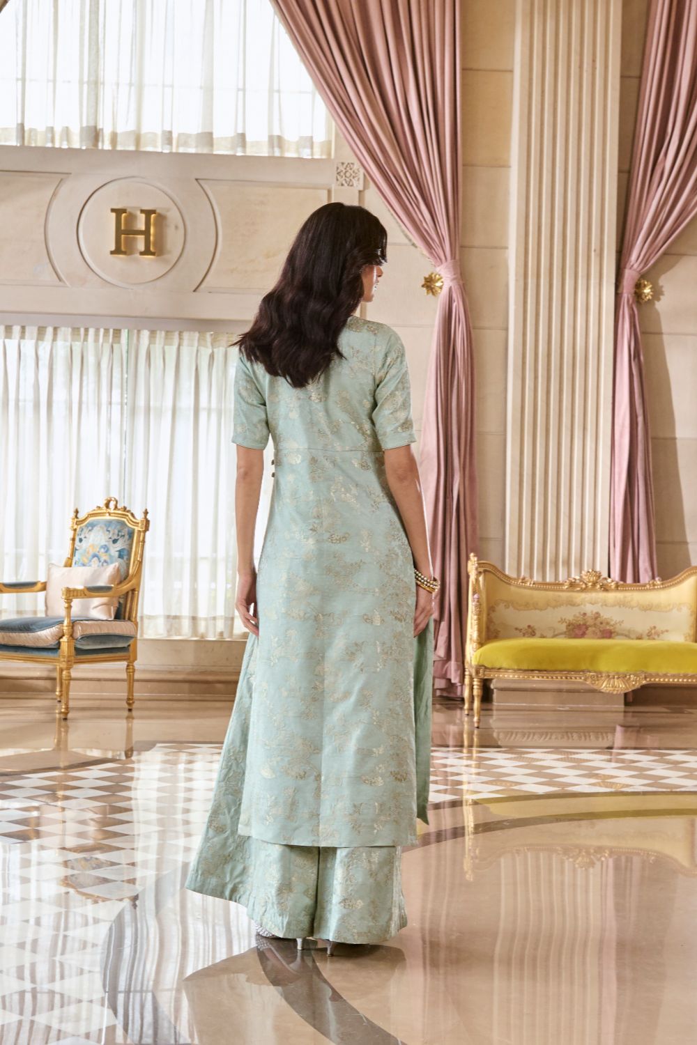 PH-2779 CHIARA KURTA SET – BLUE