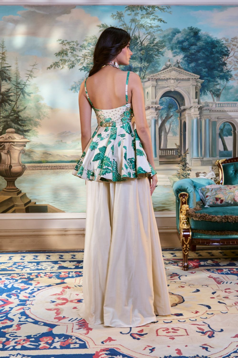 PH-2786 FARAH PEPLUM SET