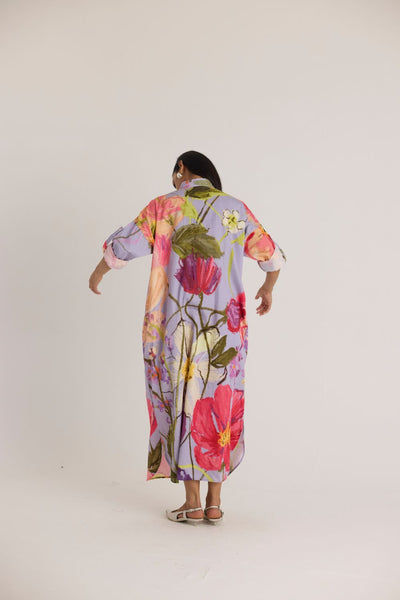 DOLLY PURPLE SHIRT DRESS