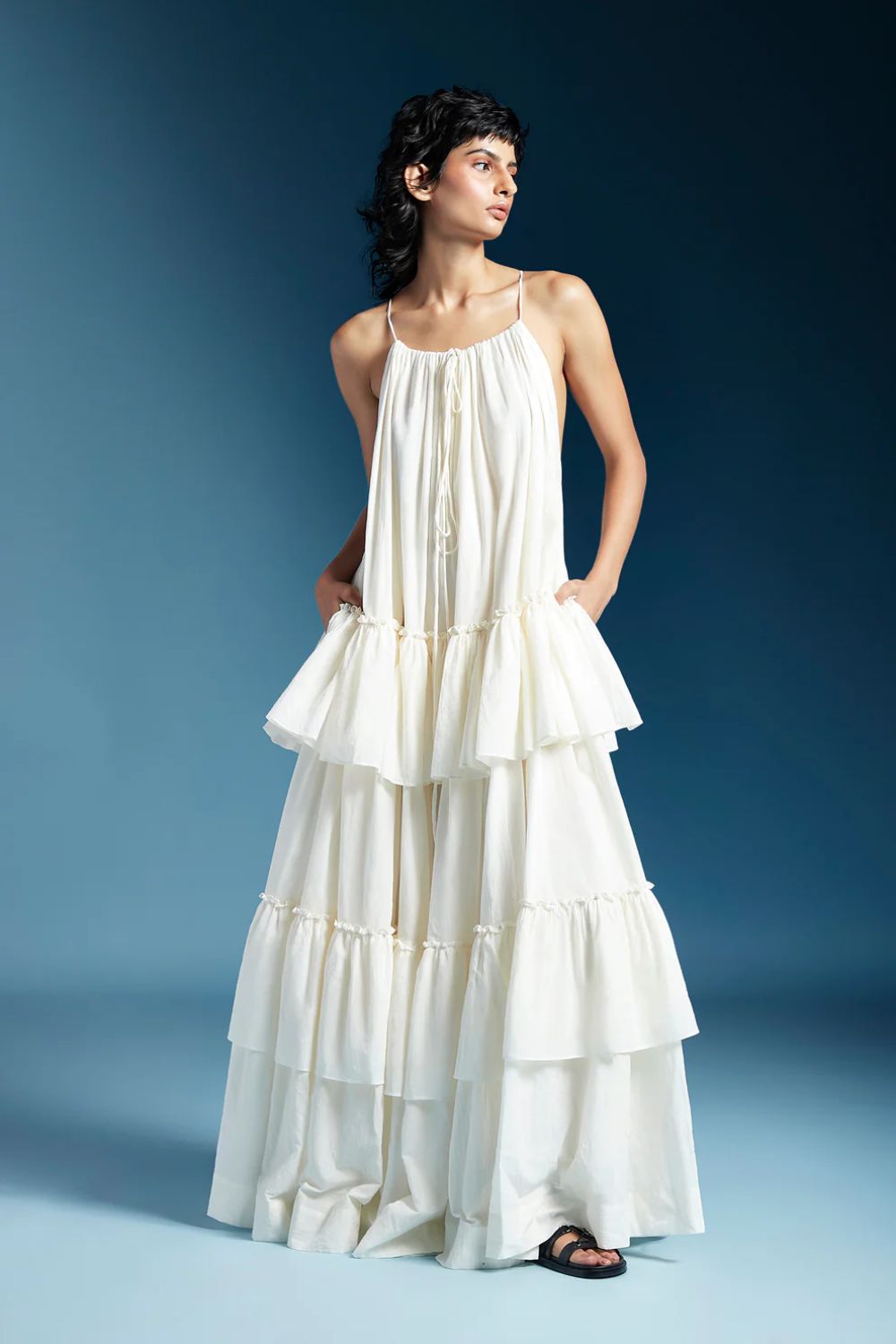 Akari Dress-White