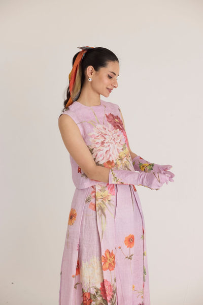 GIGGLE BERRY LINEN TOP & SKIRT SET