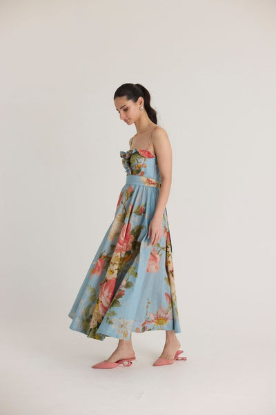TAFFY COTTON FRILLS DRESS