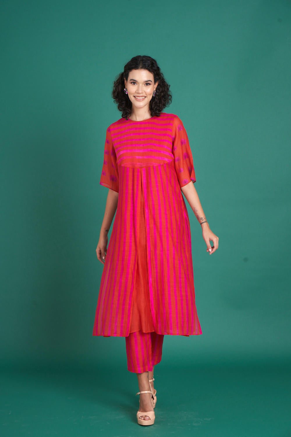 Abeer mul cotton silk kurta set