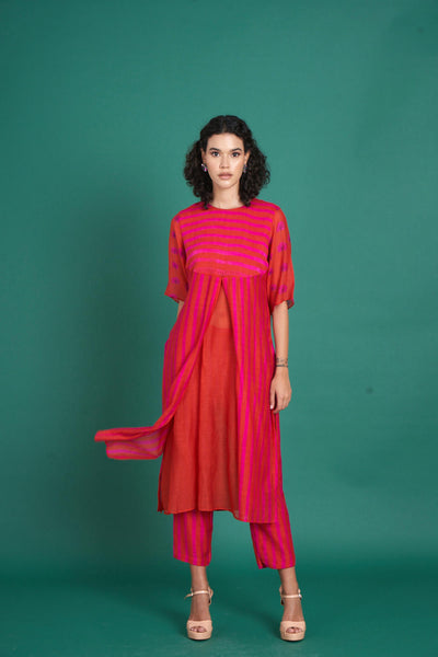 Abeer mul cotton silk kurta set