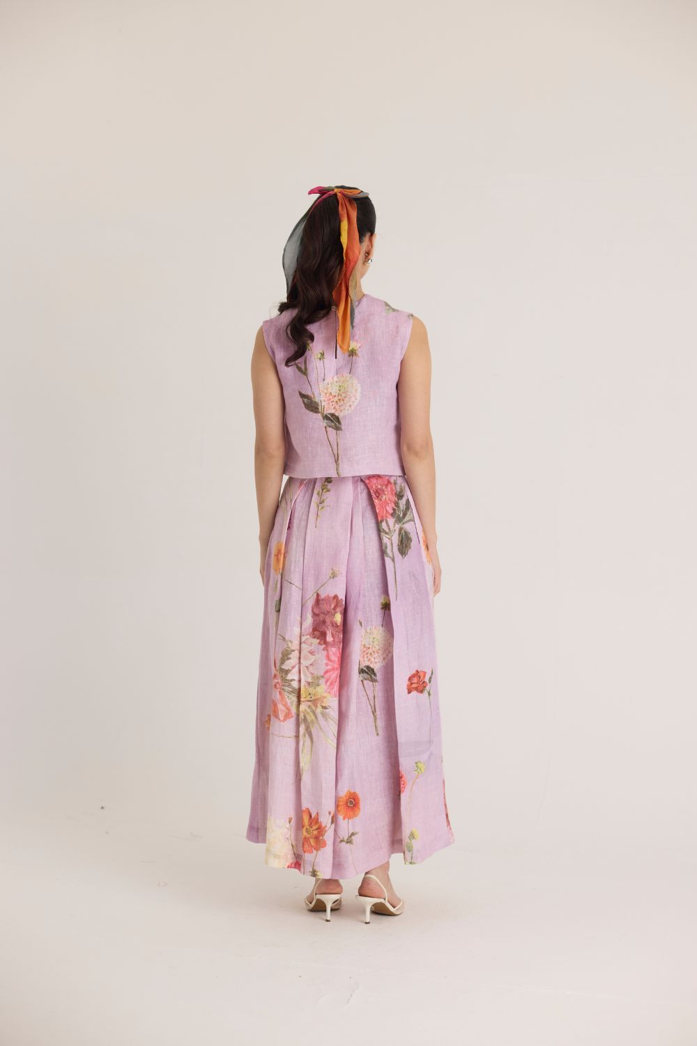 GIGGLE BERRY LINEN TOP & SKIRT SET