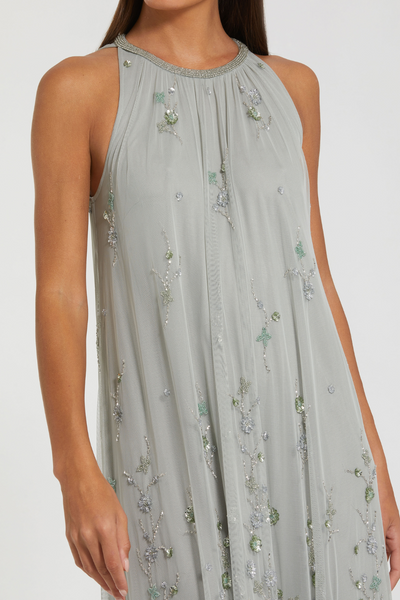 9382-Trapeze Gown-Sage