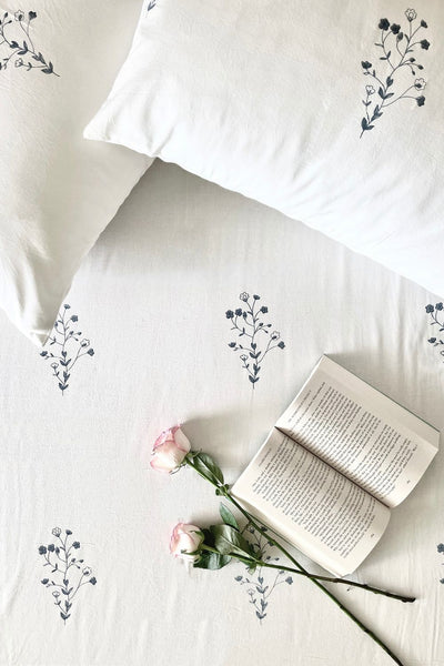 Rosemary Bedsheet With  Pillow Covers - King Size (108"X 108")