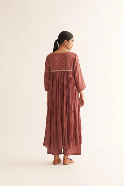 MRINAL OLD ROSE KURTA SET