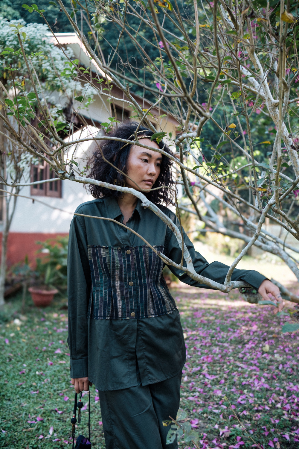 Upcycled Hunza Shirt - Green