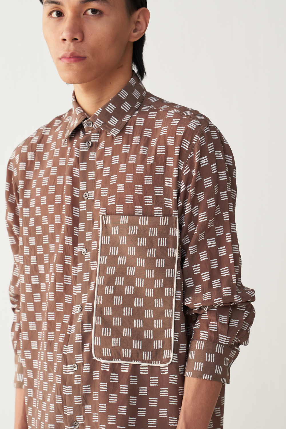 ALL OVER BRICK PRINT SHIRT