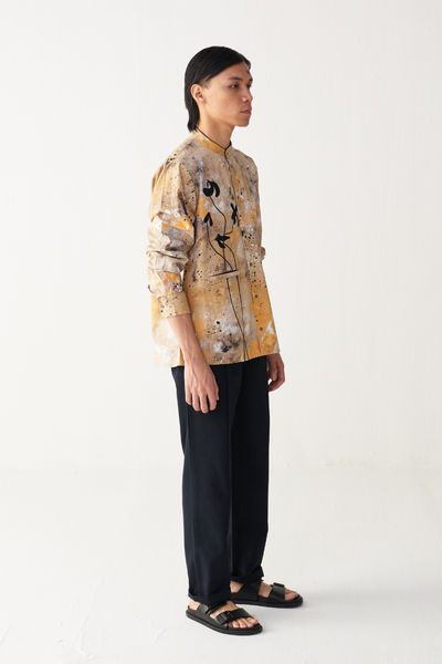 PAINTER POPPY APPLIQUE SHIRT